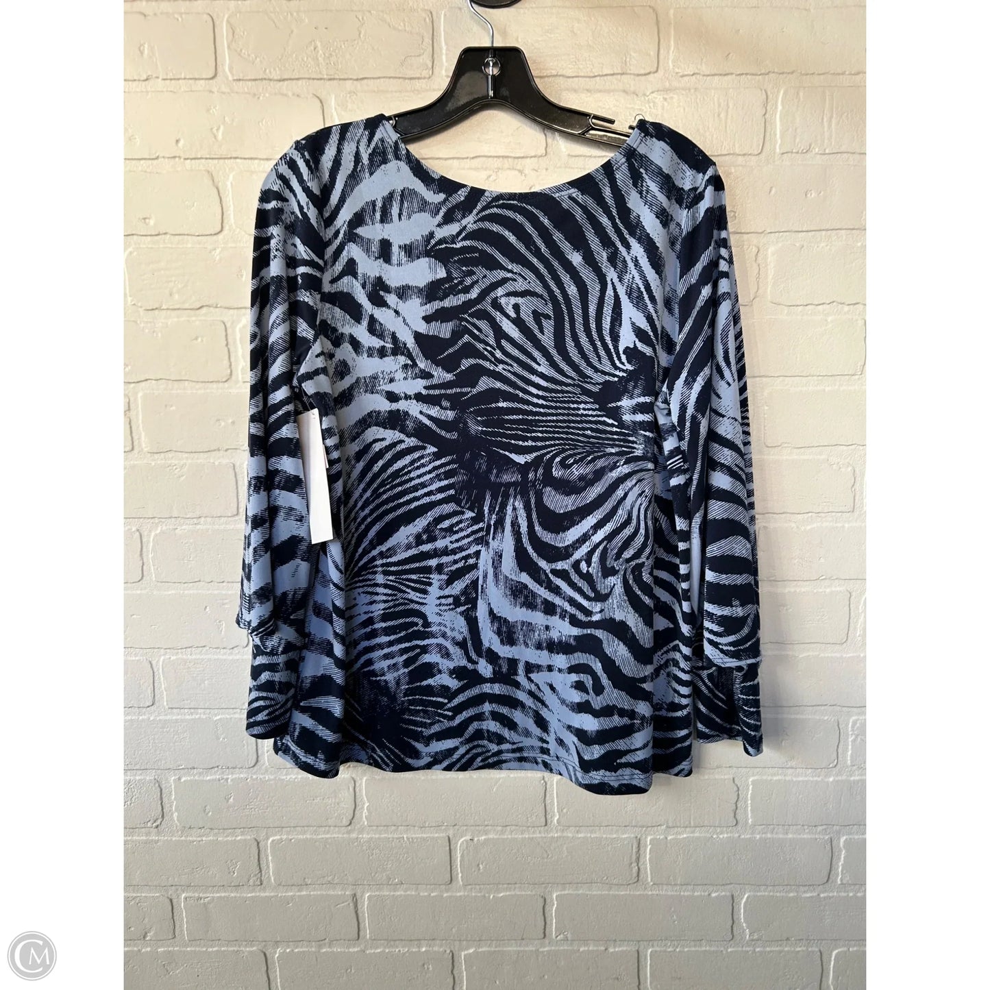 Top Long Sleeve By Clara Sun Woo In Blue, Size: S