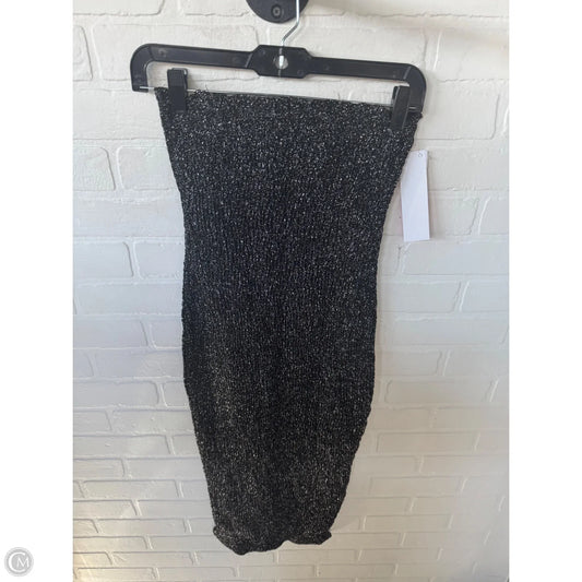 Dress Casual Midi By Showpo In Black & Silver, Size: S