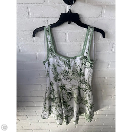Dress Casual Short By Rachel Zoe In Green & White, Size: M
