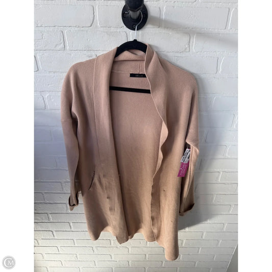 Sweater Cardigan By Clothes Mentor In Tan, Size: S