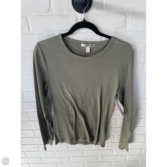 Top Long Sleeve Basic By Banana Republic In Green, Size: L