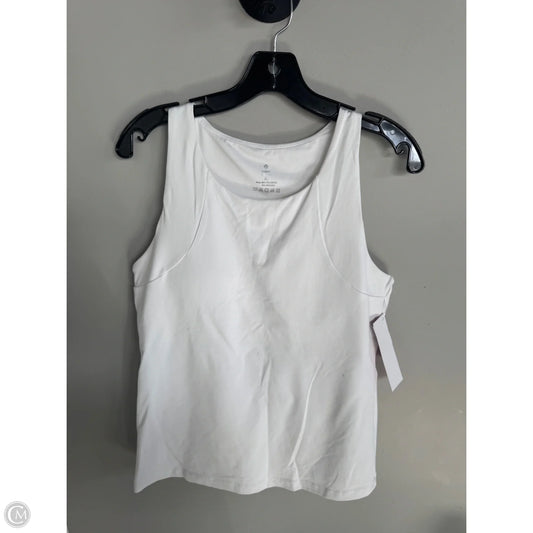 Athletic Tank Top By Clothes Mentor In White, Size: Xl