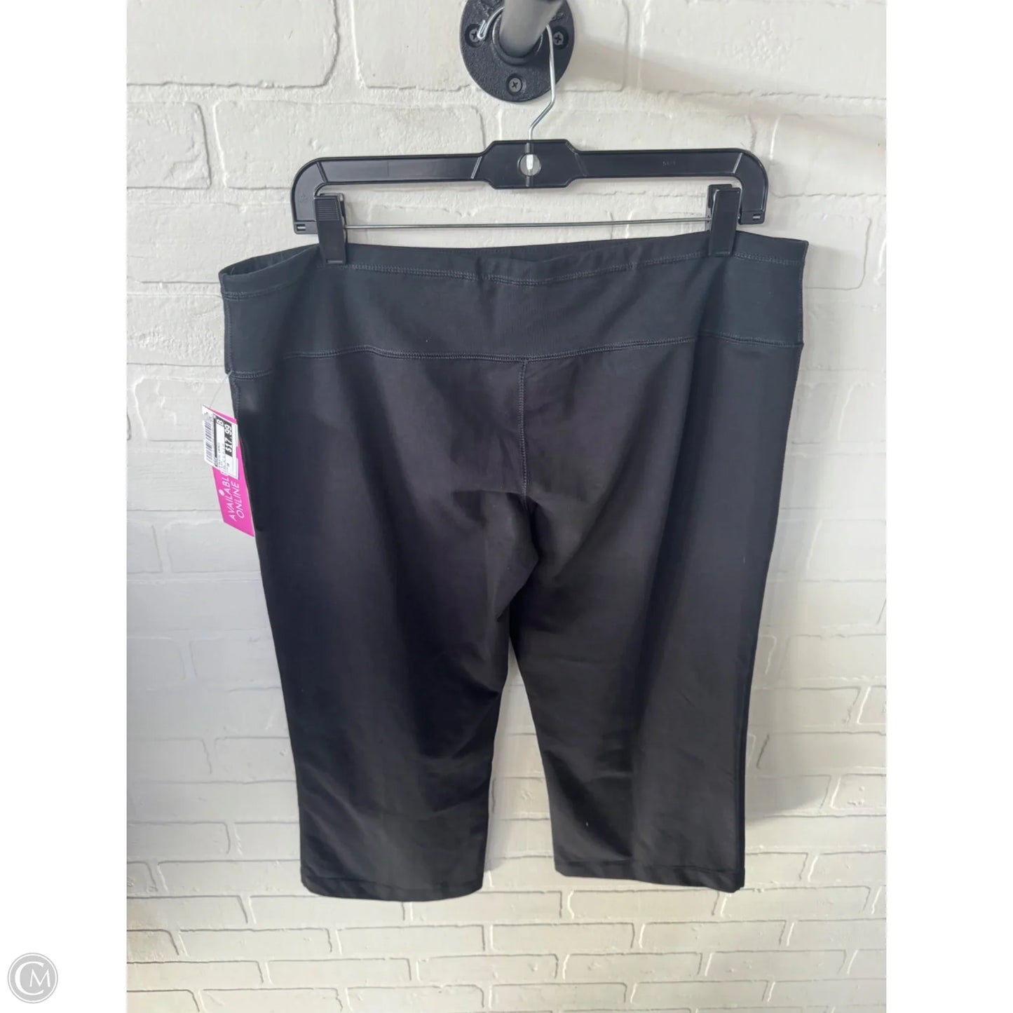 Athletic Capris By Nike In Black, Size: 16