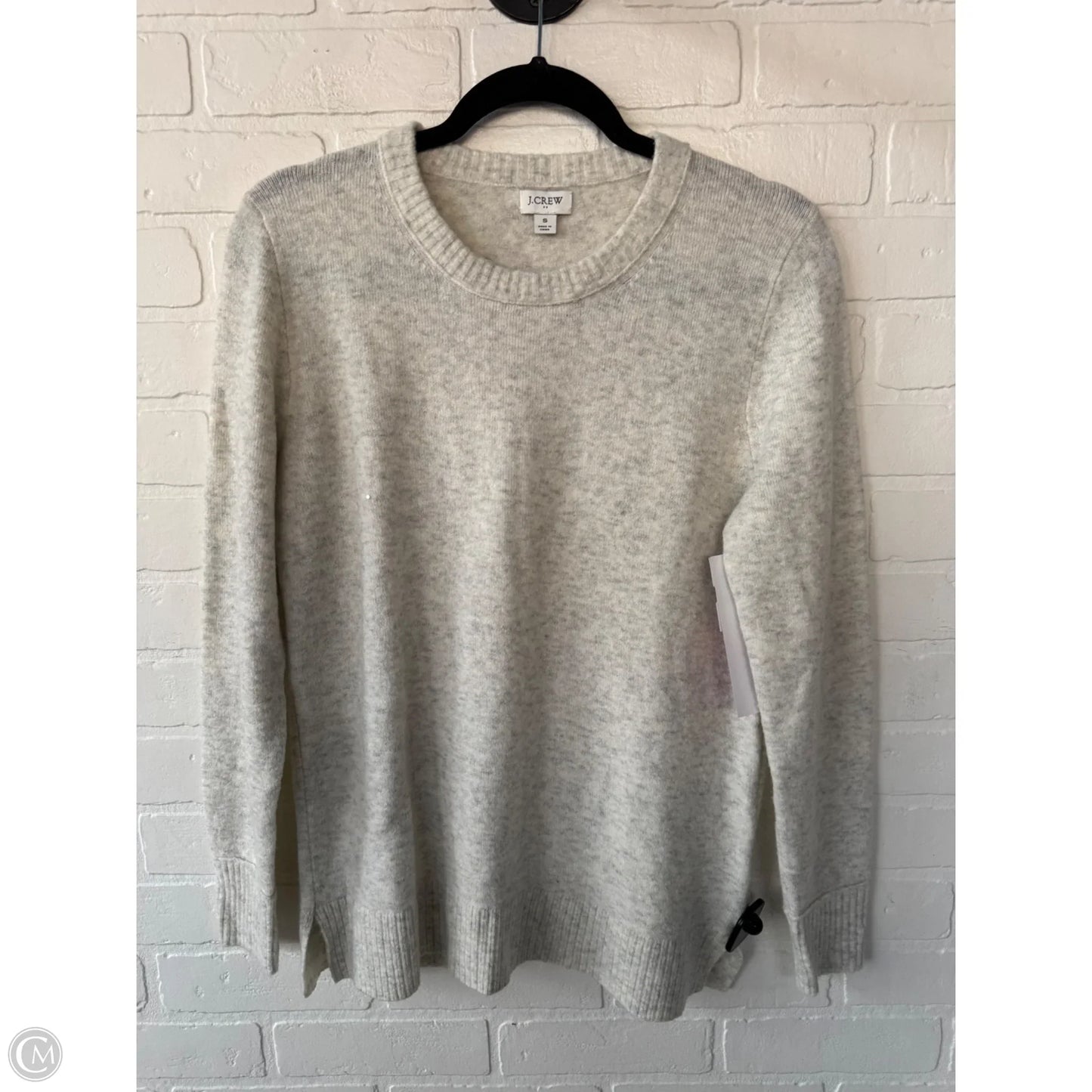 Sweater By J. Crew In Grey & White, Size: S