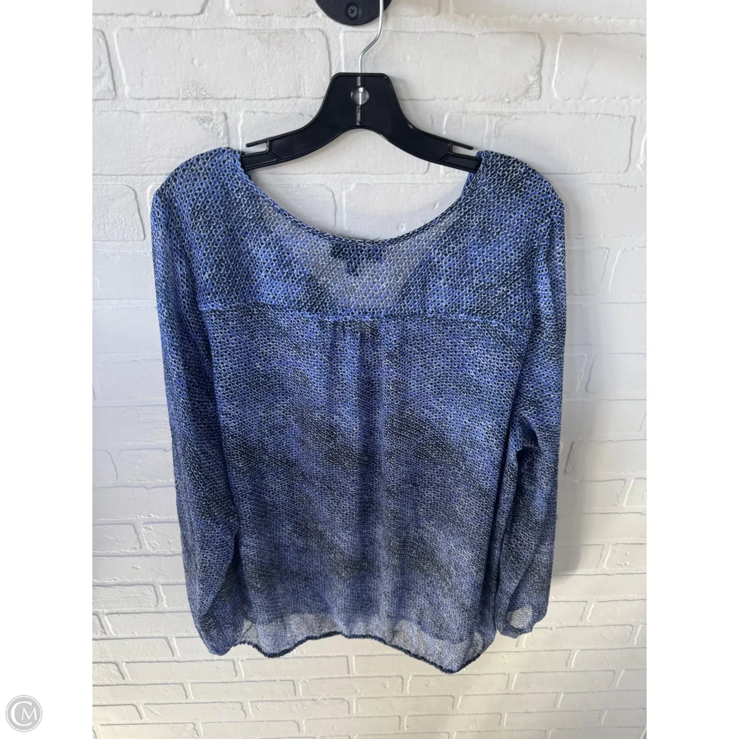 Top Long Sleeve By Lane Bryant In Blue, Size: 1x