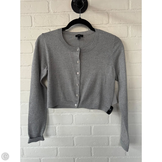 Sweater Cardigan By Talbots In Silver, Size: Sp