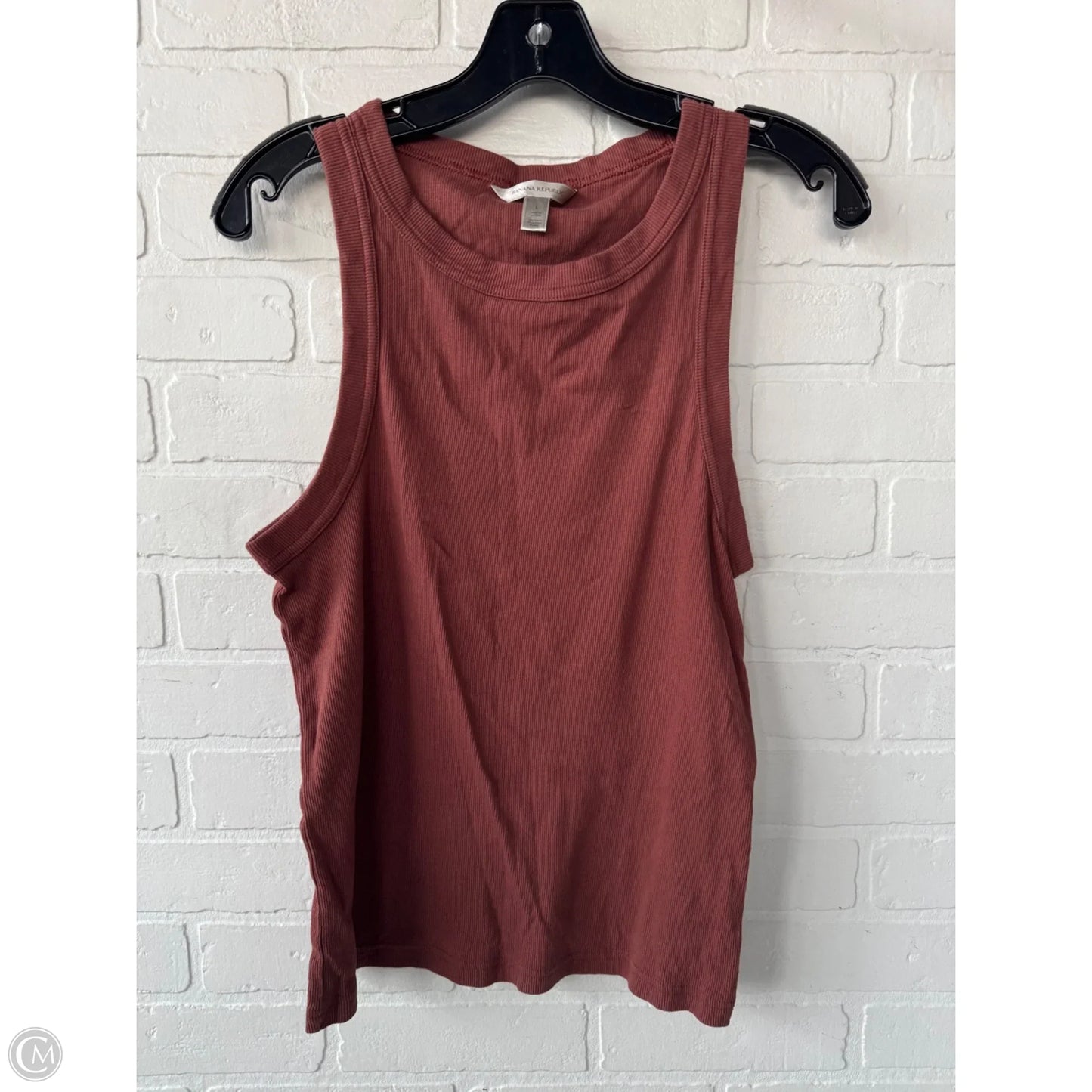 Top Sleeveless Basic By Banana Republic In Brown, Size: L