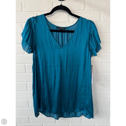 Top Short Sleeve By Banana Republic In Blue, Size: L
