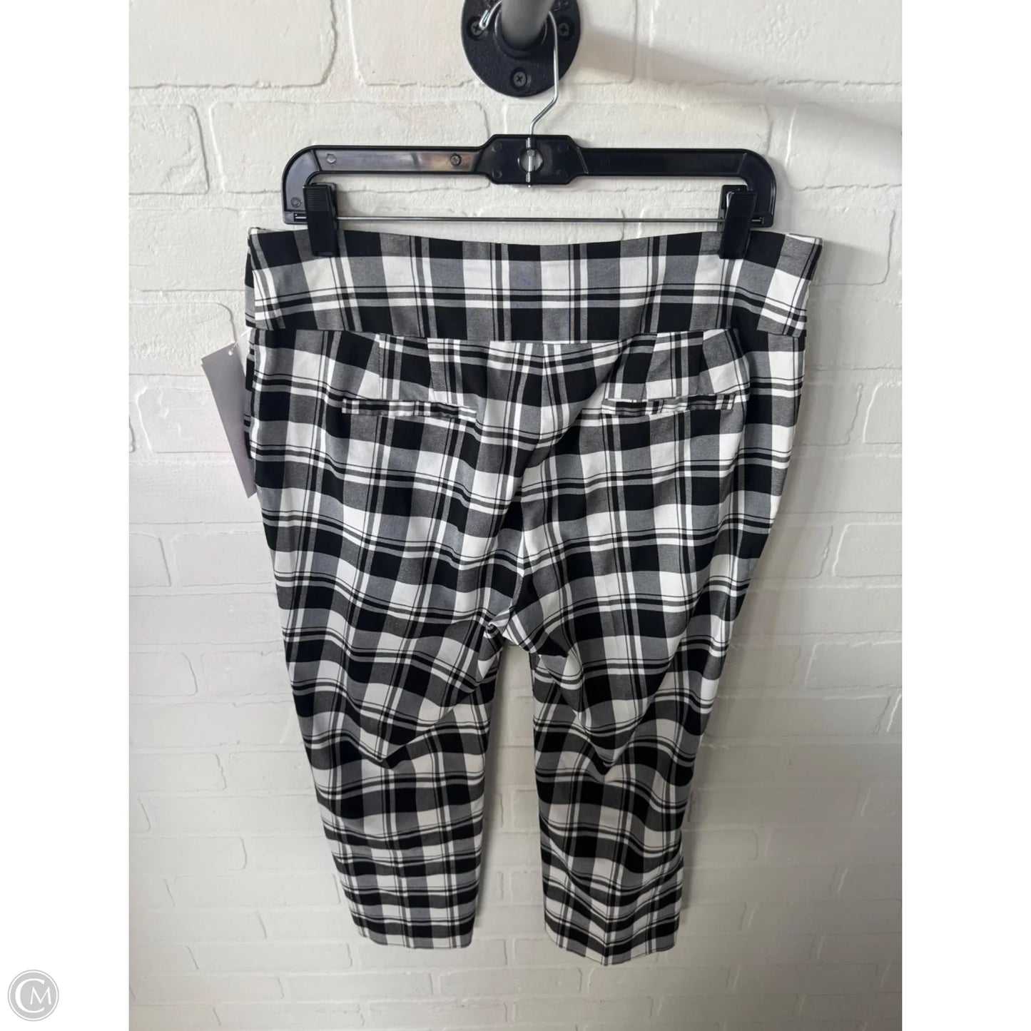 Capris By Cme In Black & White, Size: 12