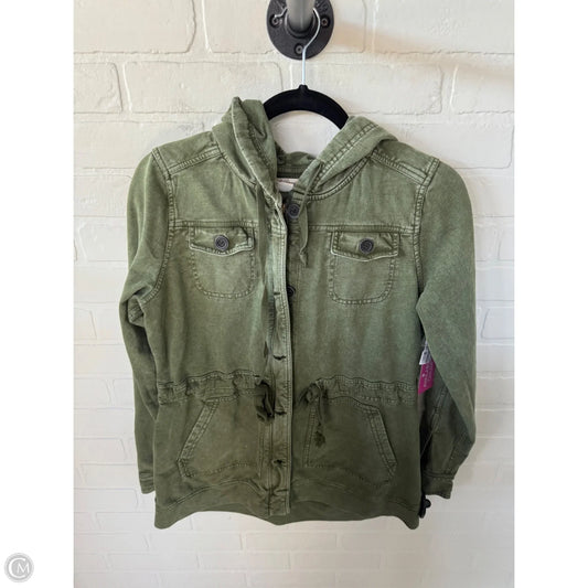 Jacket Shirt By Lucky Brand In Green, Size: M