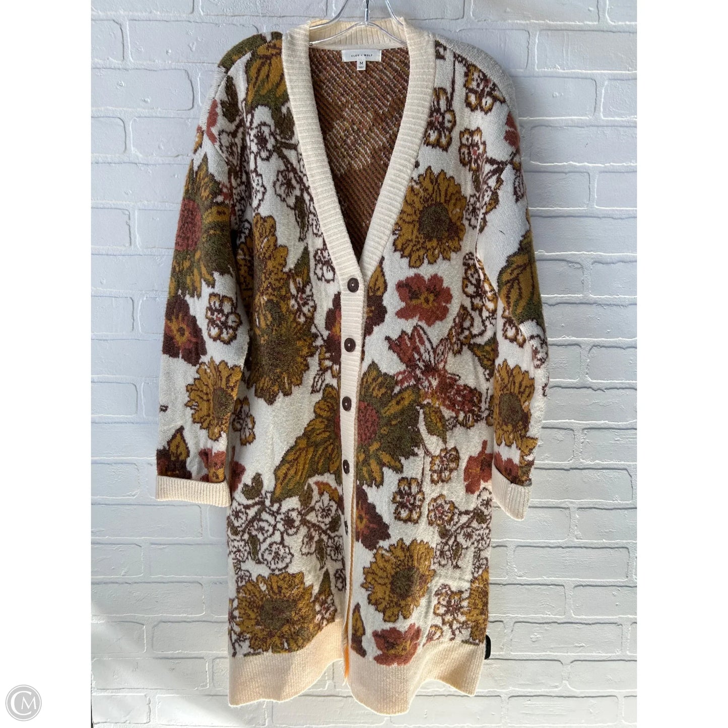 Sweater Cardigan By Not Your Daughters Jeans In Black & Grey, Size: M