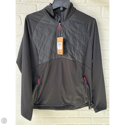 Athletic Jacket By Asics In Black, Size: L