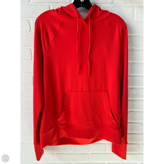 Athletic Top Long Sleeve Hoodie By Lou And Grey In Orange, Size: L