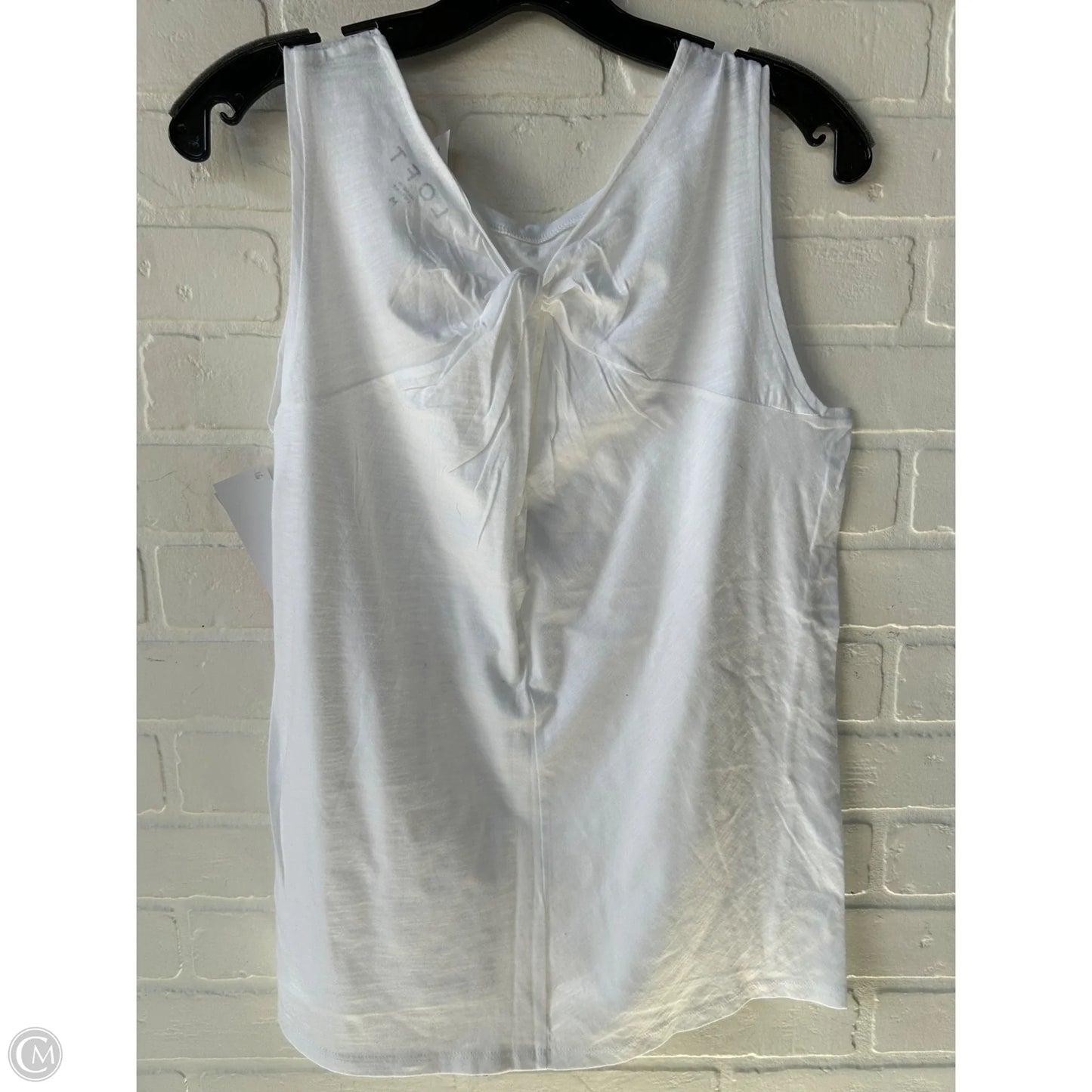 Top Sleeveless By Loft In White, Size: M
