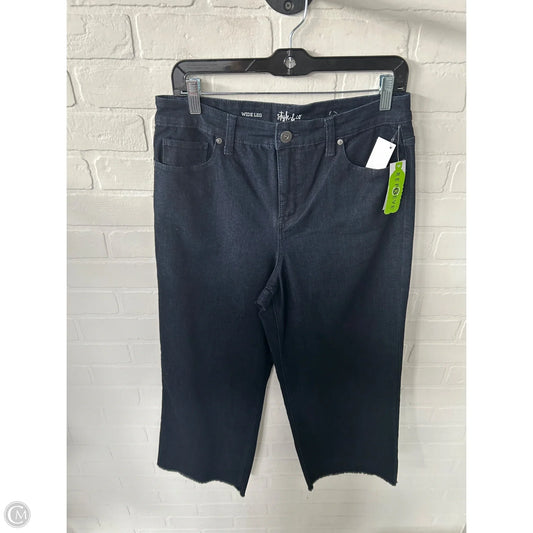 Jeans Wide Leg By Style And Company In Blue Denim, Size: 10