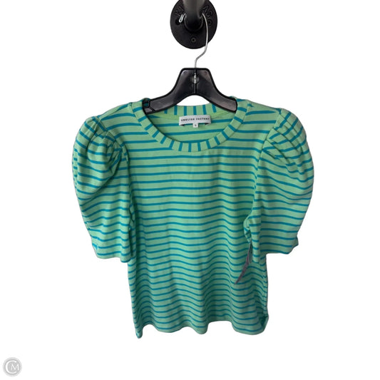 Top Short Sleeve By English Factory In Blue & Green, Size: S