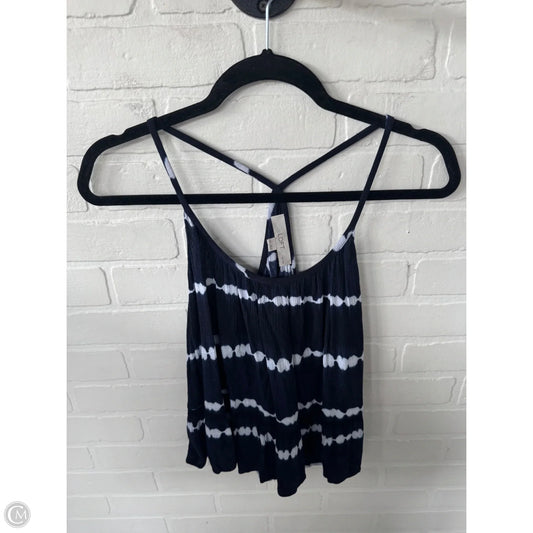 Top Sleeveless By Loft In Blue & White, Size: Xxsp