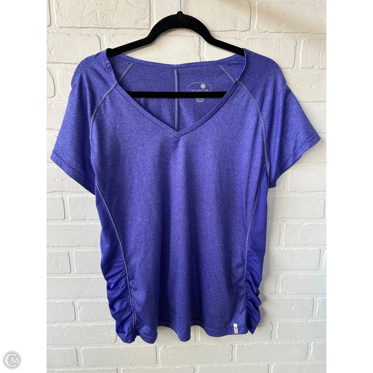 Athletic Top Short Sleeve By Tangerine In Purple, Size: Xl