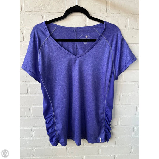 Athletic Top Short Sleeve By Tangerine In Purple, Size: Xl