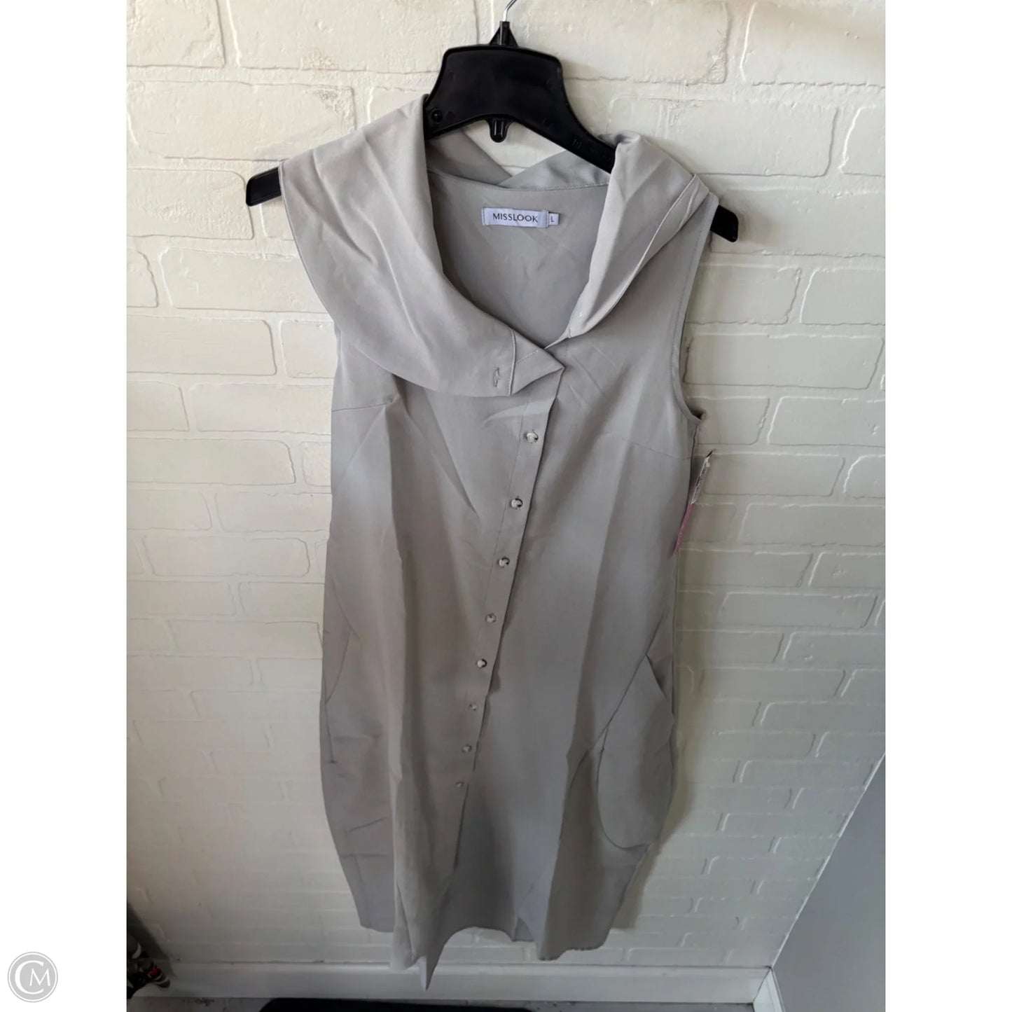 Dress Casual Maxi By Misslook In Grey, Size: L