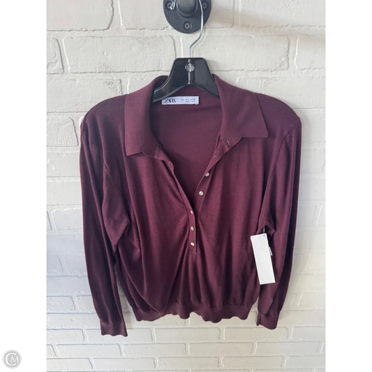 Sweater By Zara In Purple, Size: L
