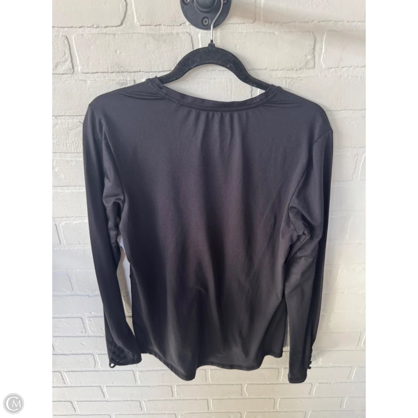 Athletic Top Long Sleeve Crewneck By Jockey In Black, Size: L
