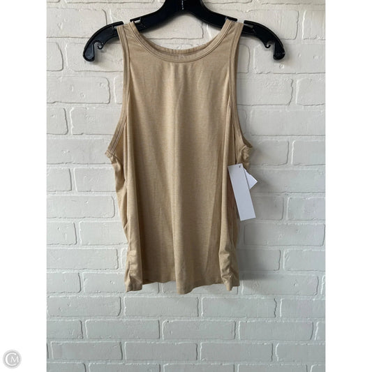 Athletic Tank Top By Fabletics In Tan, Size: S