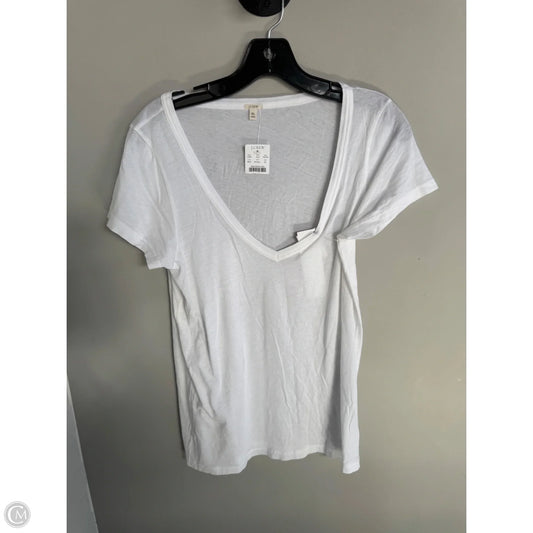Top Short Sleeve Basic By J. Crew In White, Size: Xl