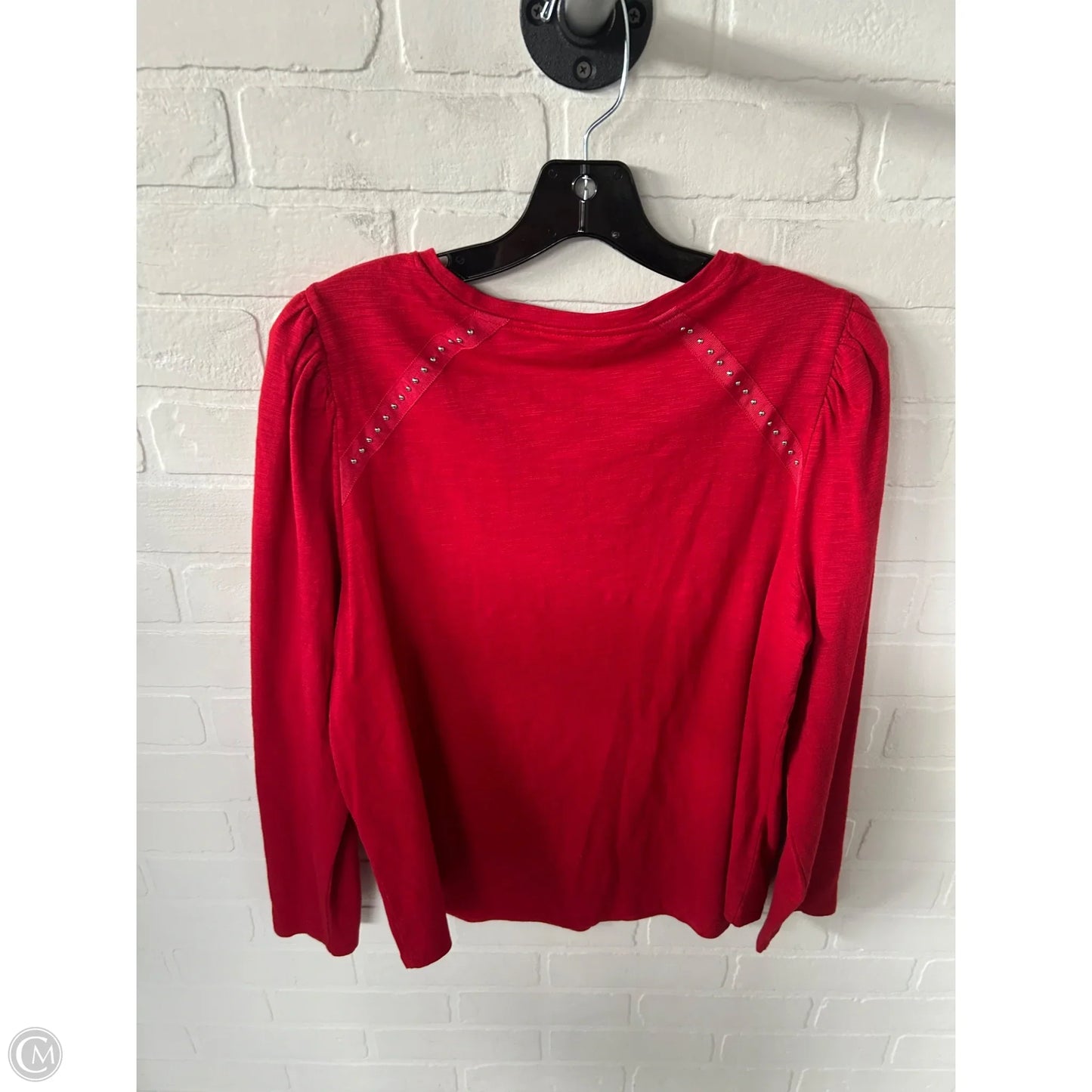 Top Long Sleeve By Chicos In Red, Size: L