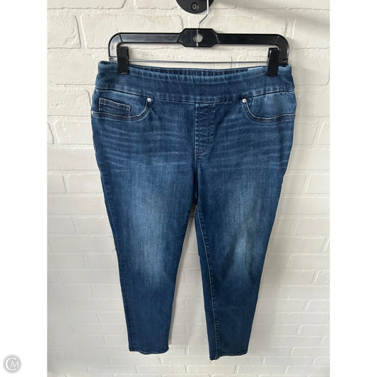 Jeans Jeggings By Chicos In Blue Denim, Size: 4