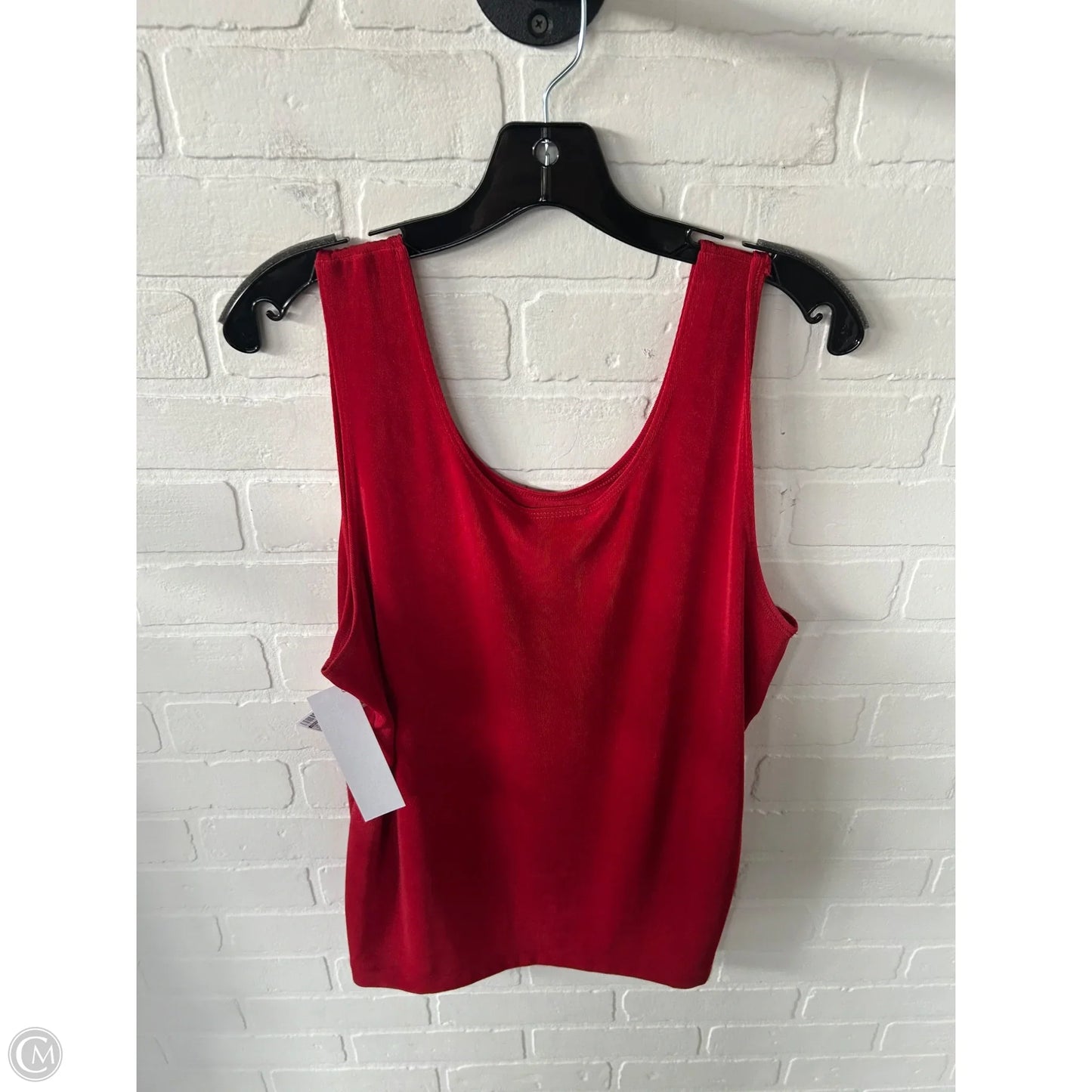 Top Sleeveless Basic By Chicos In Red, Size: Xl
