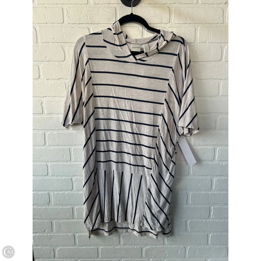 Top Short Sleeve By Zenergy By Chicos In Blue & Tan, Size: M