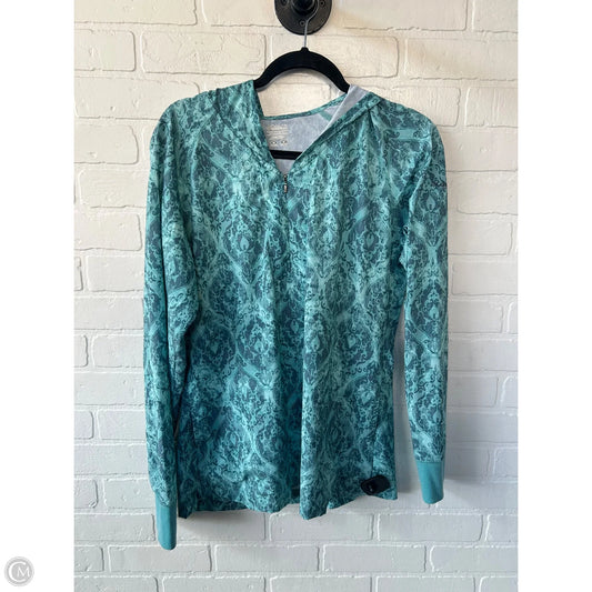 Athletic Top Long Sleeve Hoodie By Columbia In Green, Size: M