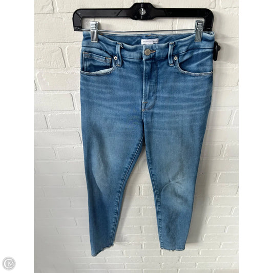 Jeans Skinny By Good American In Blue Denim, Size: 4