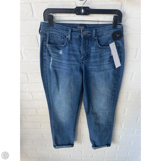 Jeans Straight By Not Your Daughters Jeans In Blue Denim, Size: 4