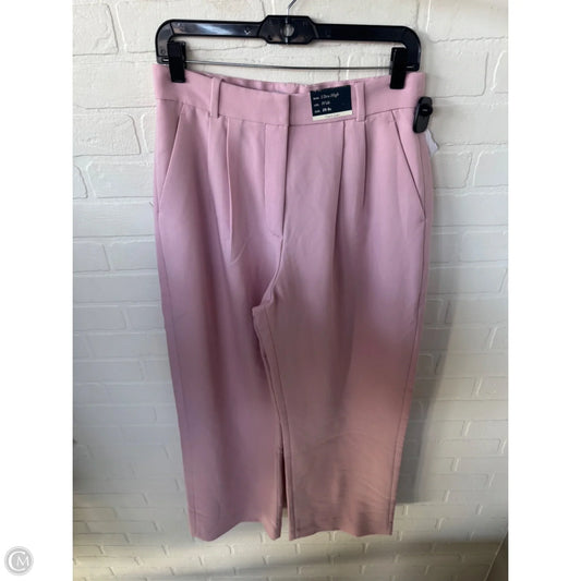 Pants Wide Leg By Abercrombie And Fitch In Pink, Size: 8