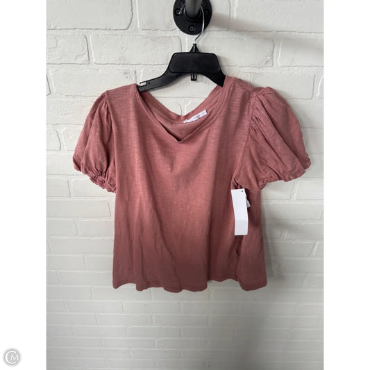 Top Short Sleeve By Jane And Delancey In Pink, Size: M