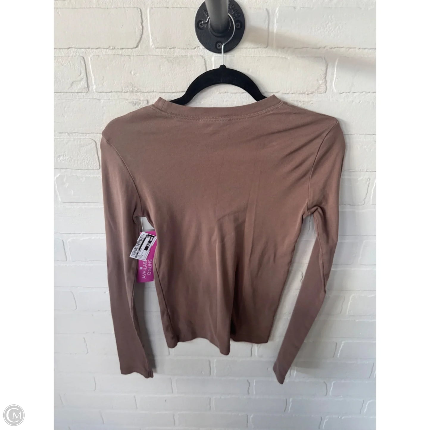 Top Long Sleeve Basic By Top Shop In Tan, Size: S