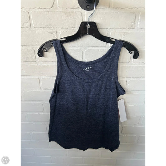 Top Sleeveless Basic By Loft In Blue, Size: L