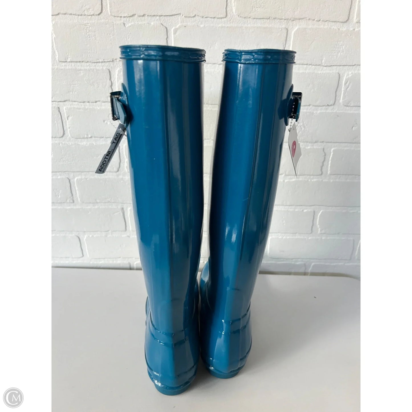 Boots Rain By Hunter In Blue, Size: 8