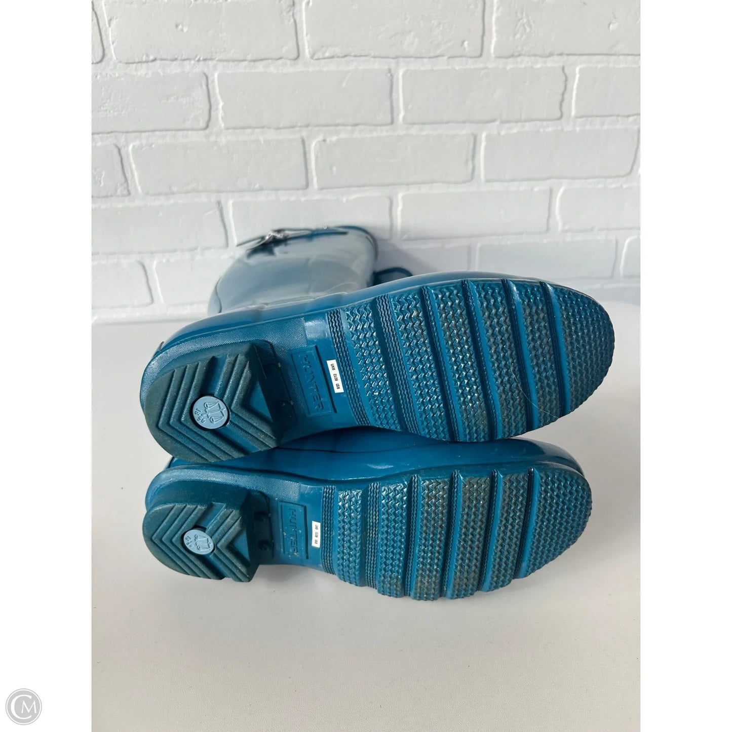Boots Rain By Hunter In Blue, Size: 8