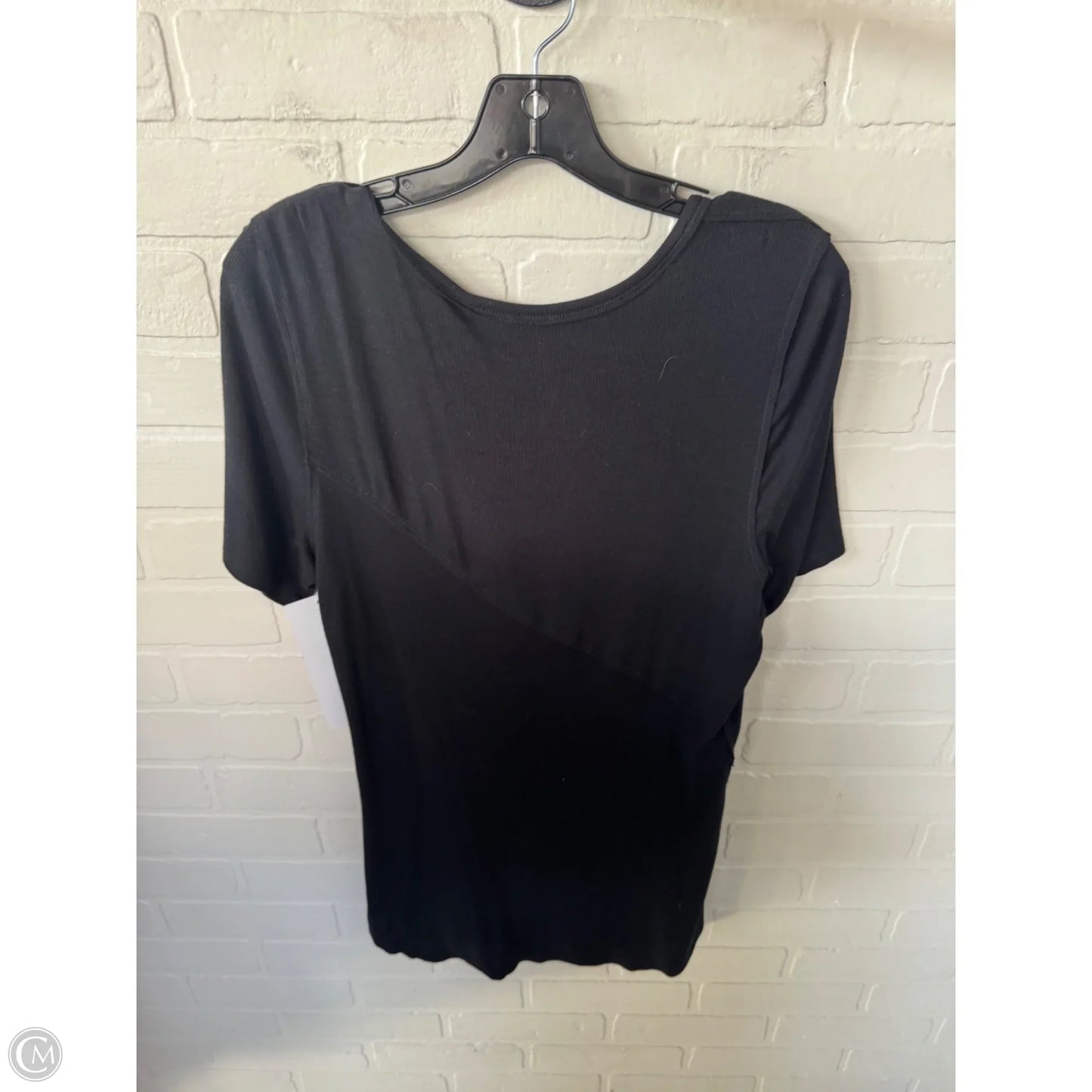 Top Short Sleeve Basic By Elie Tahari In Black, Size: L