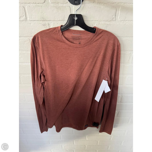 Athletic Top Long Sleeve Crewneck By Patagonia In Orange, Size: M