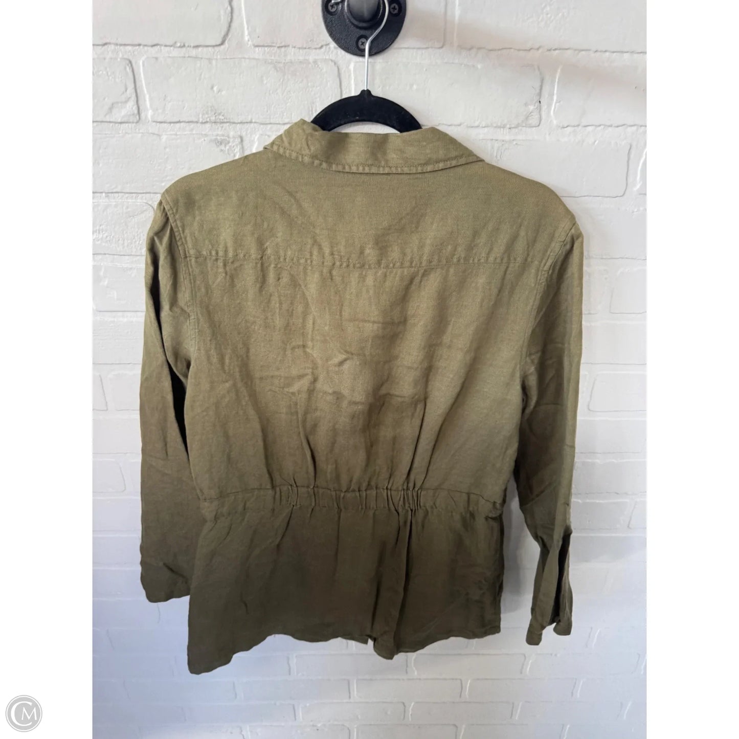 Jacket Shirt By Nicole By Nicole Miller In Green, Size: S