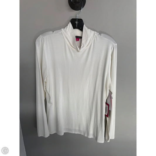 Top Long Sleeve Basic By Vince In White, Size: L