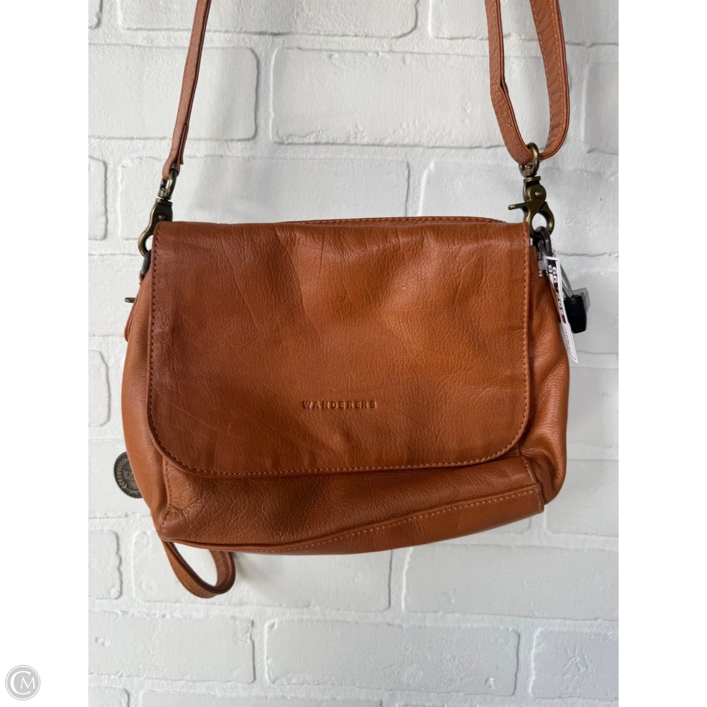 Crossbody Leather By Cma, Size: Medium