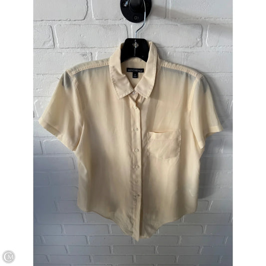 Top Short Sleeve By J. Crew In Yellow, Size: S