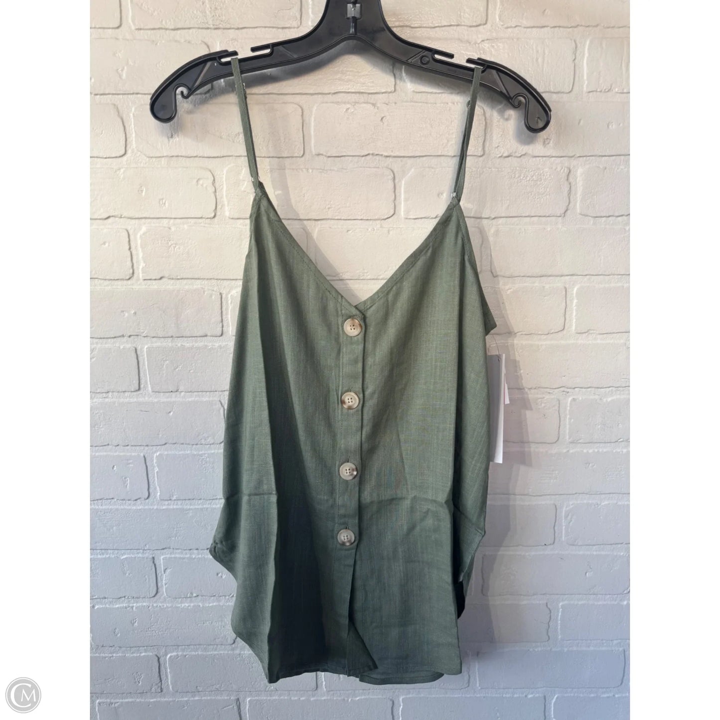 Top Sleeveless By Urban Daizy In Green, Size: M