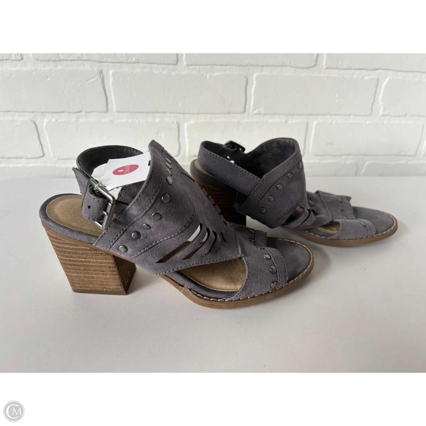 Sandals Heels Block By Sonoma In Grey, Size: 6