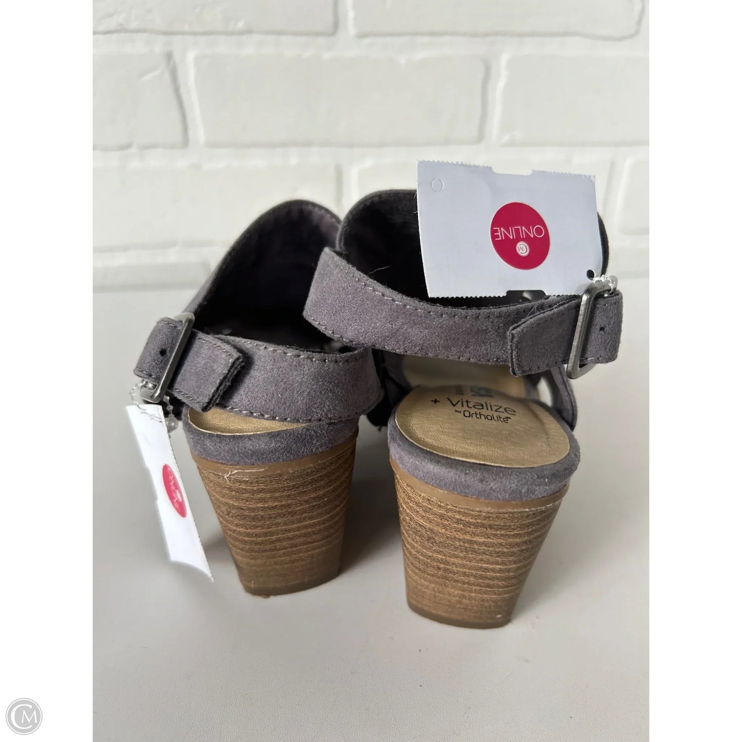 Sandals Heels Block By Sonoma In Grey, Size: 6